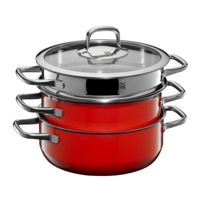 WMF Fusiontec Compact Cookware Set 3-piece Red
