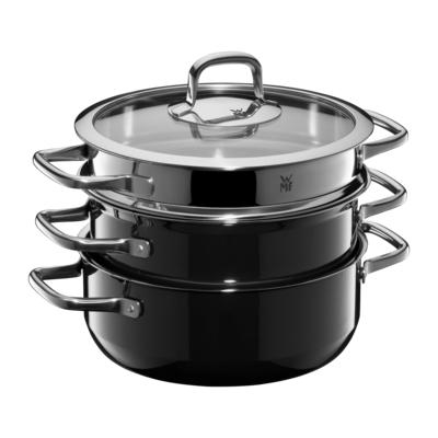 WMF Fusiontec Compact Cookware Set 3pcs. Black