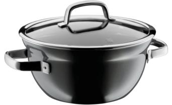 WMF Fusiontec Mineral Cooking Bowl 24cm with lid Platinum