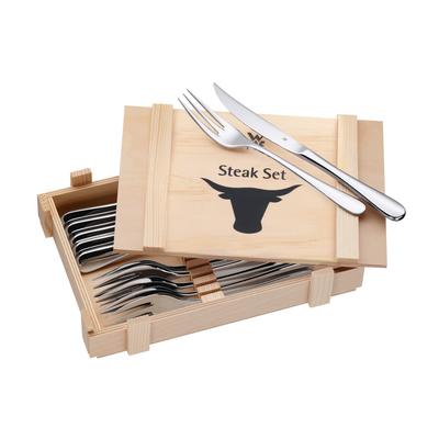 Steak knife and fork set, 12-piece