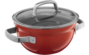 WMF Fusiontec Mineral Cooking Bowl 20cm w. lid Red