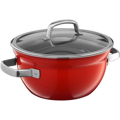 WMF Fusiontec Mineral Cooking Bowl 24cm w. lid Red
