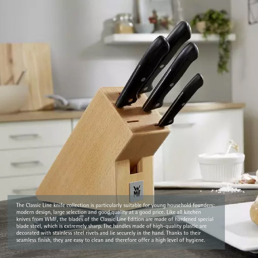 WMF Classic Line Knife Block Set 7Pcs 2.2KG Stainless Steel