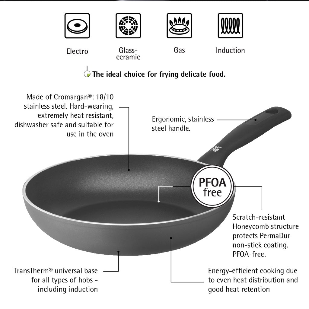WMF Permadur Inspire frying pan 24cm Black Aluminum 1.9Liters