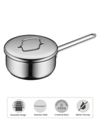 WMF Mini Saucepan With Lid 16cm Stainless Steel 18/10 1.2L