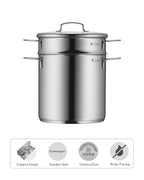 WMF Mini Pasta Pot With Lid And Insert 18cm 3L Stainless Steel
