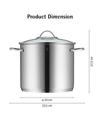 WMF Provence Stockpot 24cm Stainless Steel 8.8L 3KG