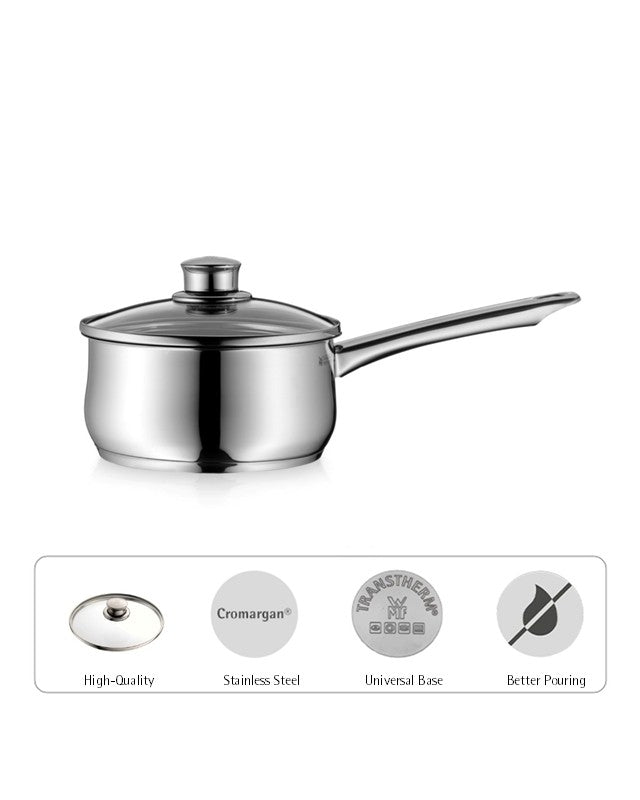 WMF Diadem Plus Saucepan With Lid 16cm 1.5L 1.02KG Cromargan 18/10
