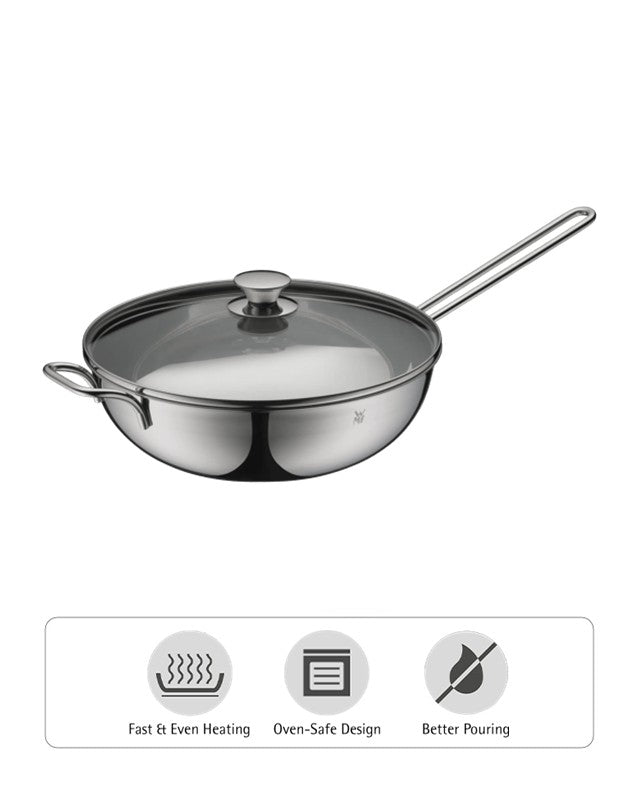 WMF Wokpan With Glass Lid, 30cm 0792336040 – WMF Singapore