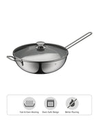 WMF Wokpan With Glass Lid, 30cm 0792336040