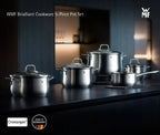WMF Brilliant Cookware Range High Casserole With Glass Lid 24cm / Saucepan 16cm