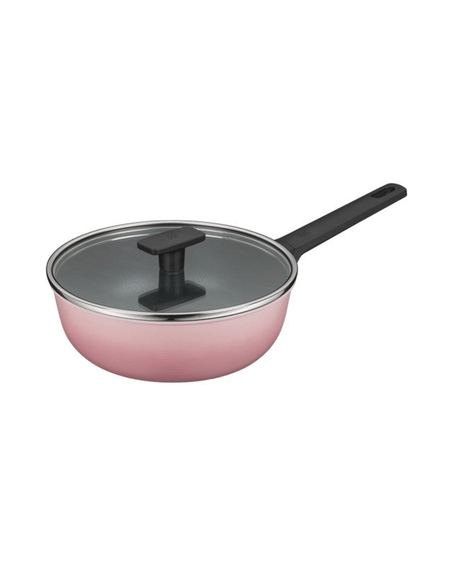 WMF Colorido Rose Pink Frying Pan 26cm / Wokpan 24cm / 30cm with Glass Lid