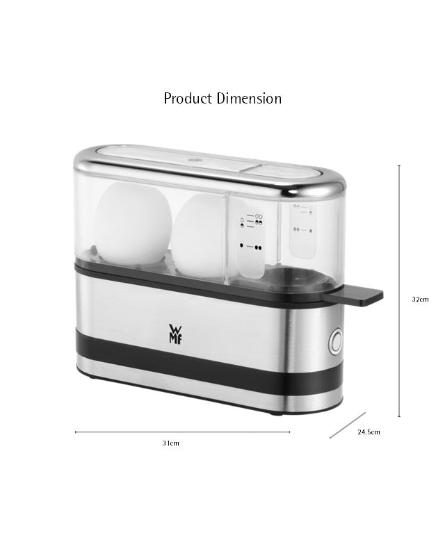 WMF KITCHENminis Two-Egg Boiler Grey 250W 925Grams