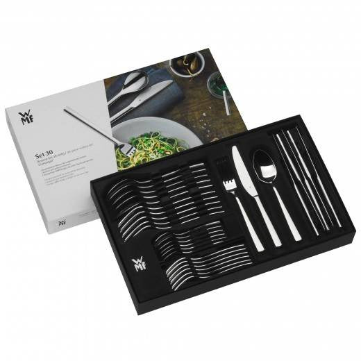 WMF Silk Cutlery Set 30-Piece Cromargan