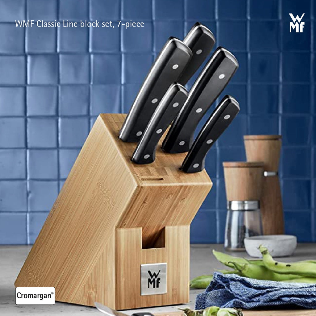 WMF Classic Line Knife Block Set 7Pcs 2.2KG Stainless Steel – WMF