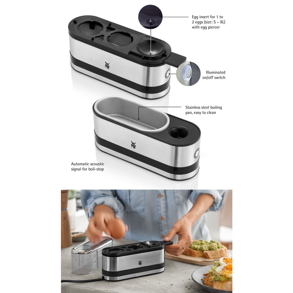 WMF KITCHENminis Two-Egg Boiler Grey 250W 925Grams