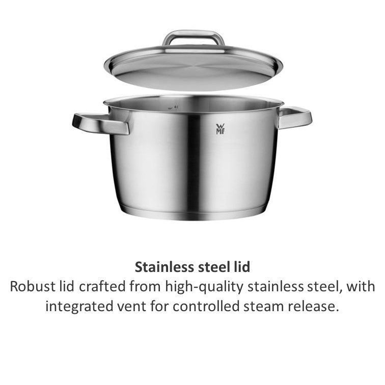 WMF Iconic High casserole with lid 18cm