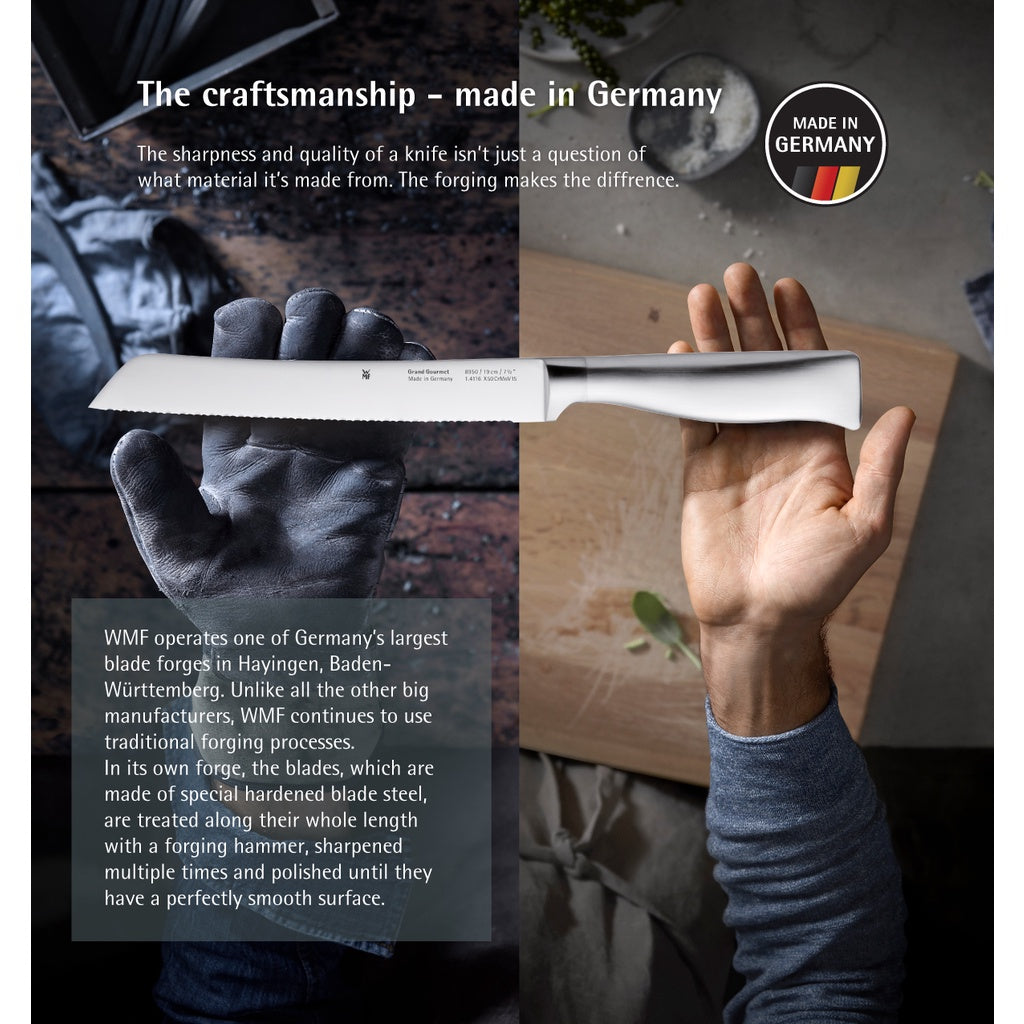 WMF Grand Gourmet Bread knife double scalloped serrated edge