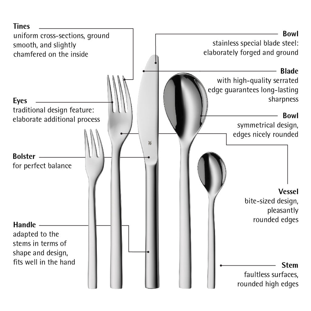 WMF Atria Cutlery Set 30-Piece Cromargan – WMF Singapore