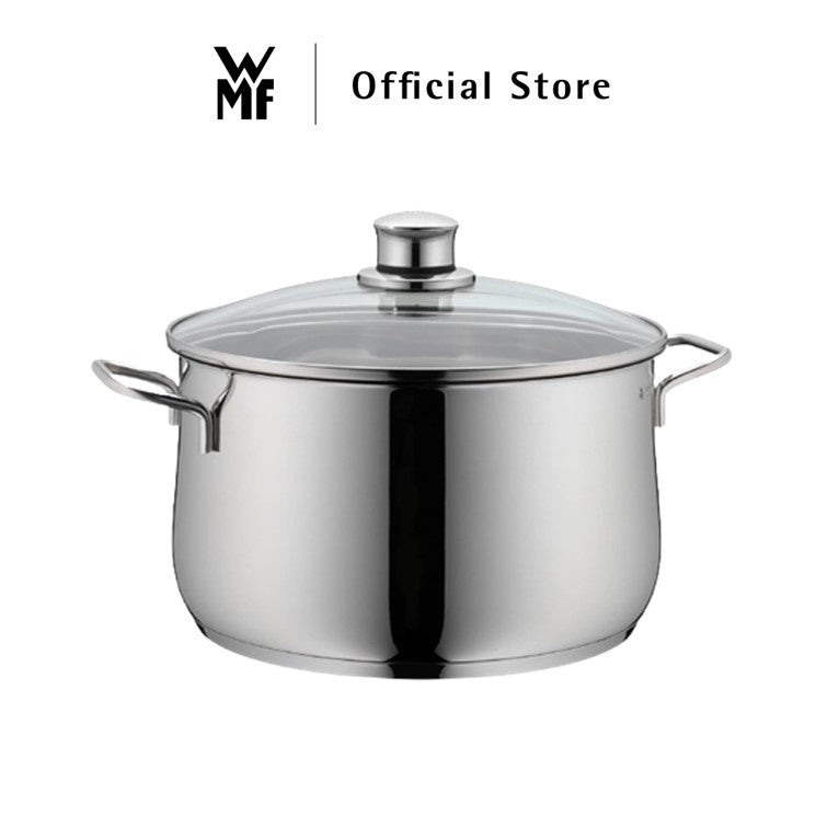 WMF Diadem Plus High Casserole With Lid 24cm 6.5L 2.47KG Cromargan