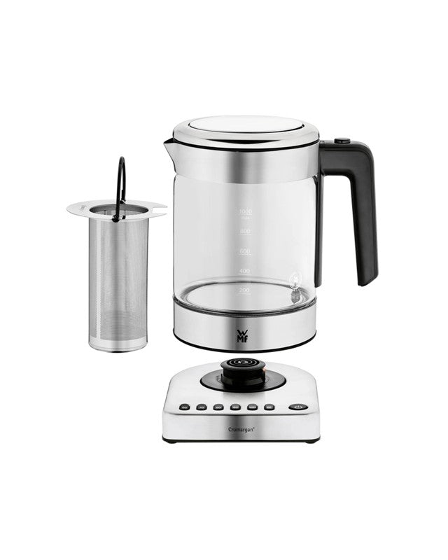 WMF KITCHENminis Glass Kettle Vario Grey 1900W 1L