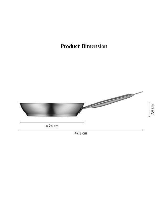 WMF Gourmet Plus Frying pan 24cm Silver 4L 1KG