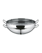 WMF Macao Wok Set 4-pieces with lid Silver 36cm 6.3L