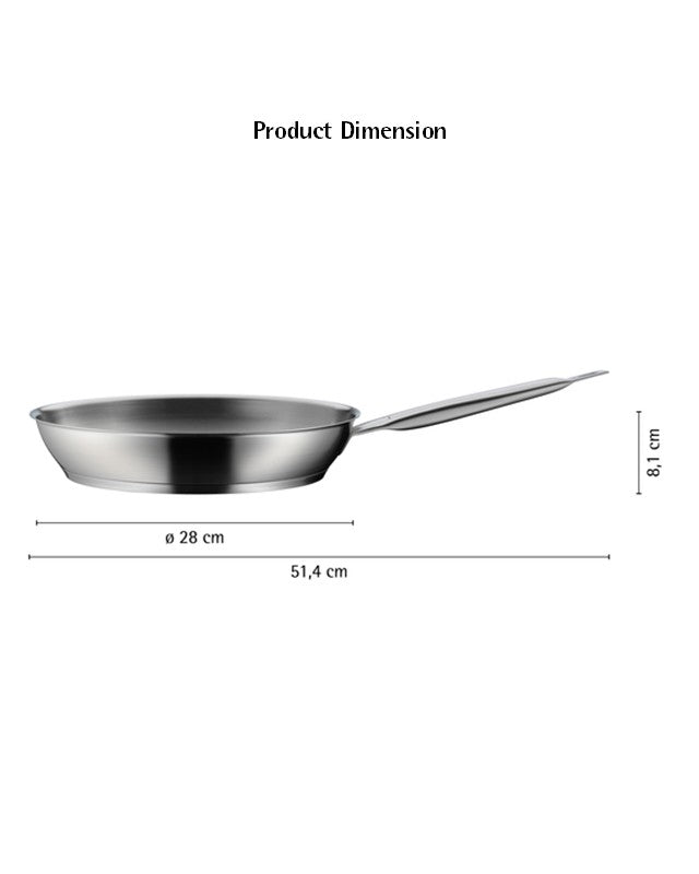 WMF Gourmet Plus Frying Pan 28cm Stainless Steel 3.7Liters