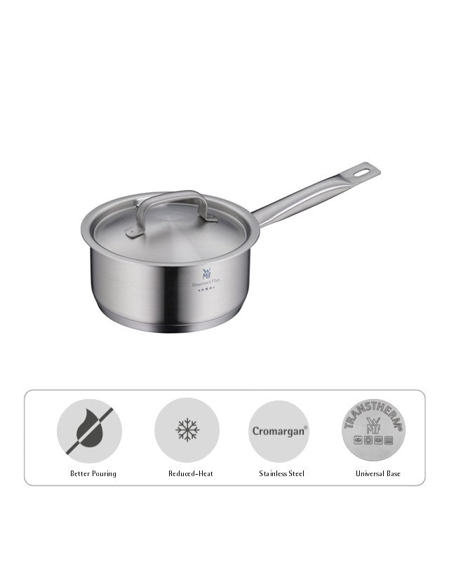 WMF Gourmet Plus Saucepan With Lid Stainless Steel 16cm