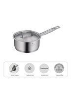 WMF Gourmet Plus Saucepan With Lid Stainless Steel 16cm