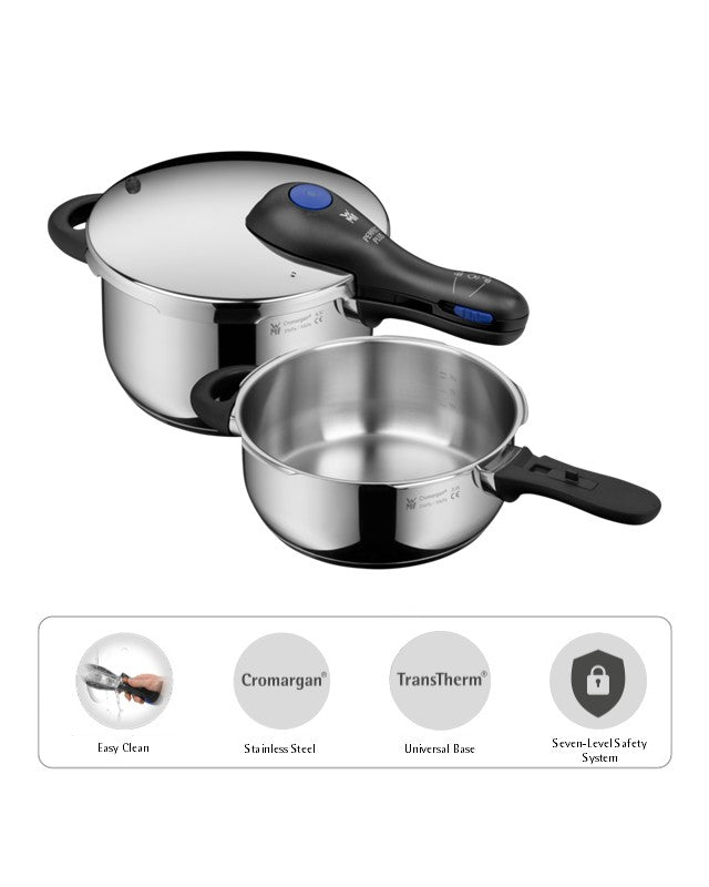 WMF Perfect Plus Pressure Cooker Set, 2-piece, 6.5L & 3.0L