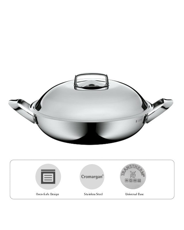 WMF Multiply Wok Set 32cm Stainless Steel 0.35KG