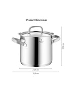 WMF Gourmet Plus Stock Pot With Lid 24cm 8.8L 2.75KG
