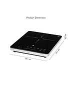 WMF KULT X Mono Induction Hob Black 2100W 1.05KG