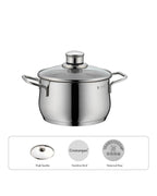 WMF Diadem Plus High Casserole With Lid 16cm 2.47KG