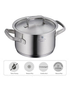 WMF Gourmet Plus High Casserole With Lid 24cm 5.7L