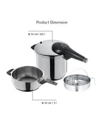 WMF Perfect Premium Pressure cooker set 2-pieces (6.5I + 3.0I)