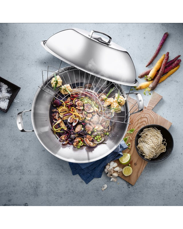 WMF Multiply Wok Set 32cm Stainless Steel 0.35KG