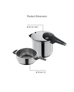 WMF Perfect Plus Pressure Cooker Set, 2-piece, 6.5L & 3.0L