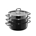 WMF Fusiontec Compact Black Pot Set 3-Pcs