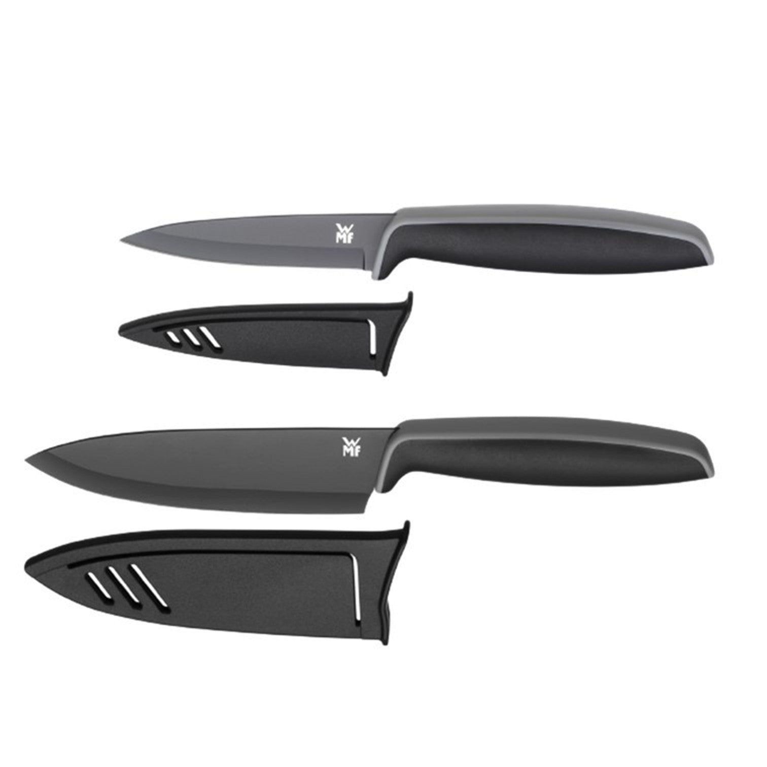 WMF Touch Kitchen Knife Set 2pieces - Black, Lasting & Special Blade Steel , 1879086100