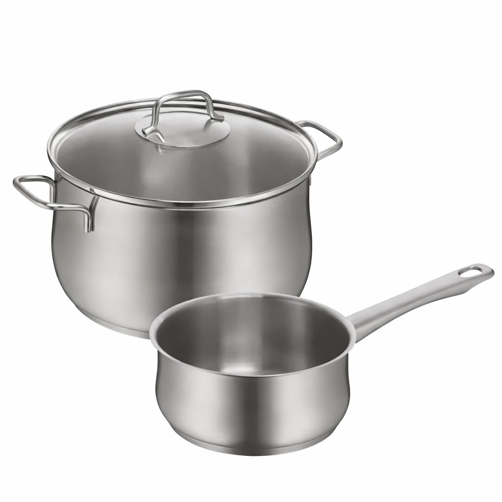 WMF Brilliant Cookware Range High Casserole With Glass Lid 24cm / Saucepan 16cm