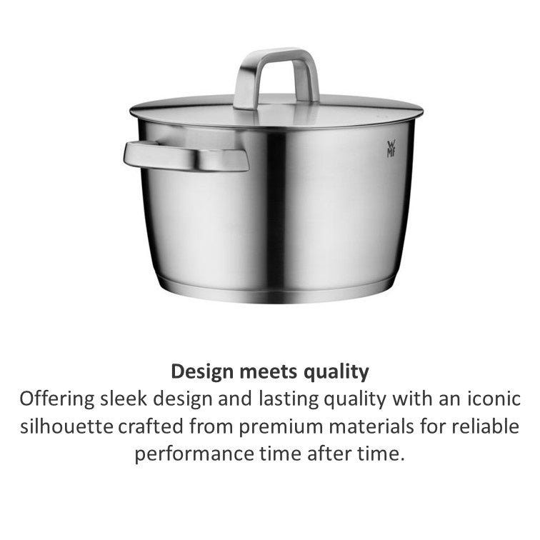 WMF Iconic High casserole with lid 18cm