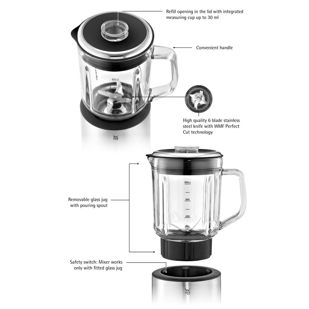 WMF KITCHENminis Blender Black 400W 0.8Liters 3KG Cromargan