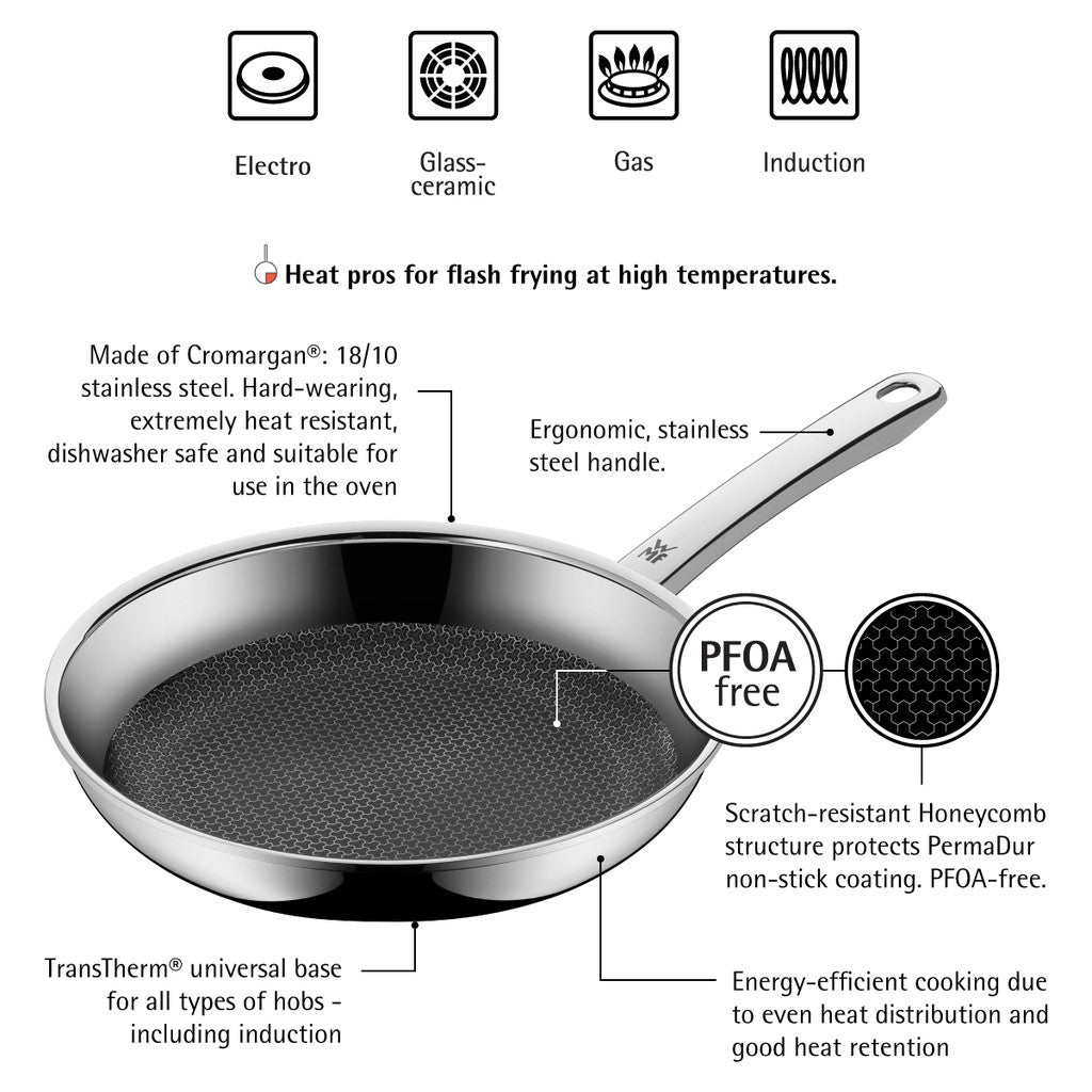 WMF Profi Resist Frying Pan 24cm Silver Stainless Steel