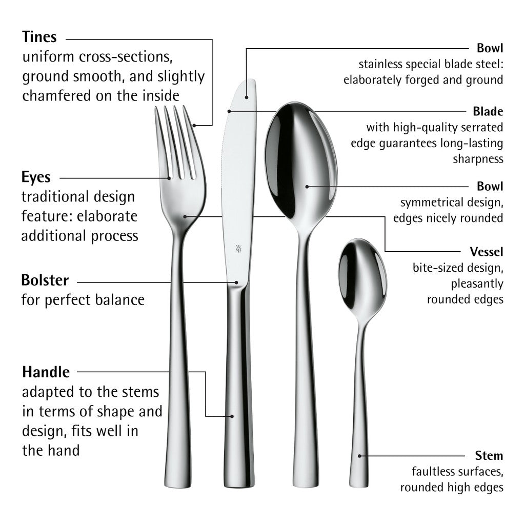 WMF Philadelphia Cutlery Set 16-Pcs Cromargan