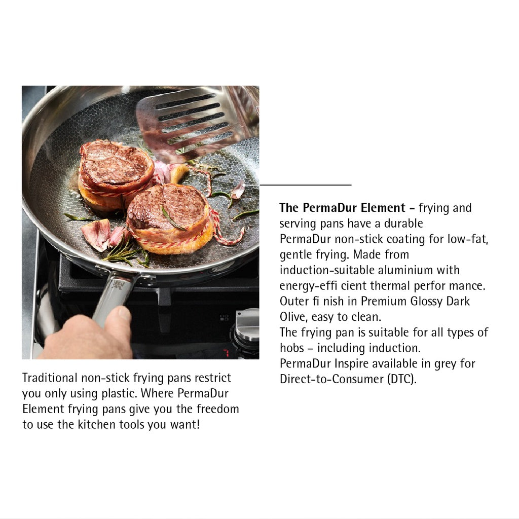 WMF Permadur Inspire Frying Pan 28cm Black Aluminum 1.5Liters