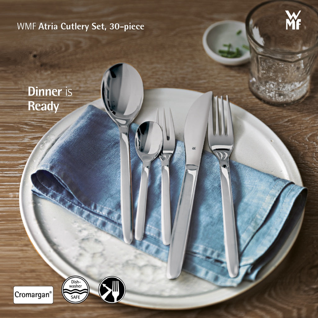 WMF Atria Cutlery Set 30-Piece Cromargan – WMF Singapore