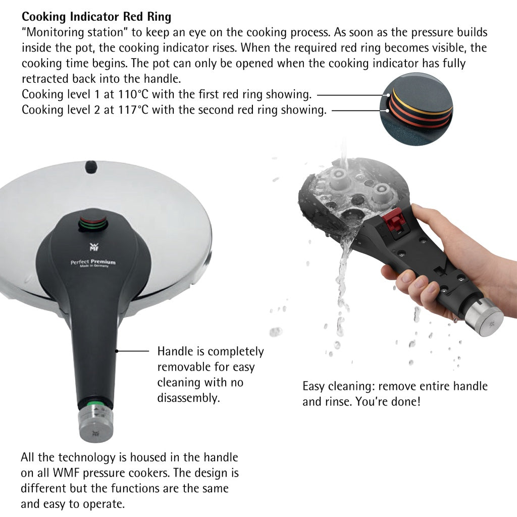 WMF Perfect Premium Pressure cooker set 2-pieces (6.5I + 3.0I)