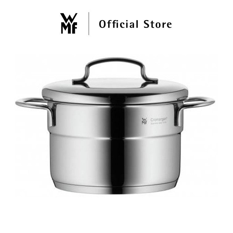 WMF Mini High Casserole With Lid 14cm 1.3 Liters 0.6KG Cromargan
